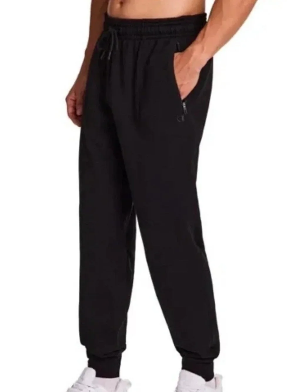 NWT Champion Men's M Black Jogger Pants Lightweight Sweatpants